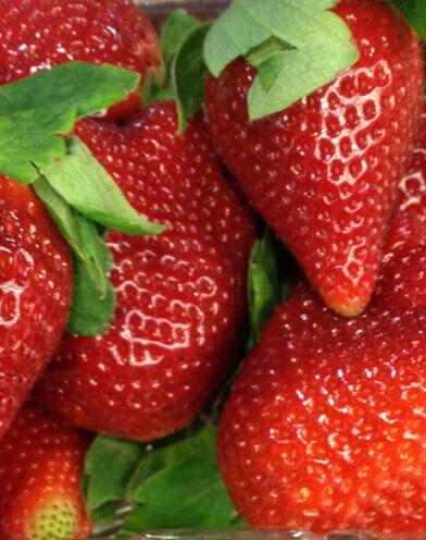 Close up picture of Strawberries